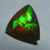 9x9 mm - Unique Pcs Black Brown Faceted Trillion Cut - AAAAAAAAA - Ethiopian Welo Opal Super Sparkle Awesome Amazing Full Colour Fire